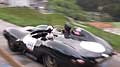 Abetone la Jaguar D Type duo SEIDL Florian (D) e GEISSLER Hermann (A) alle Mille Miglia 2015